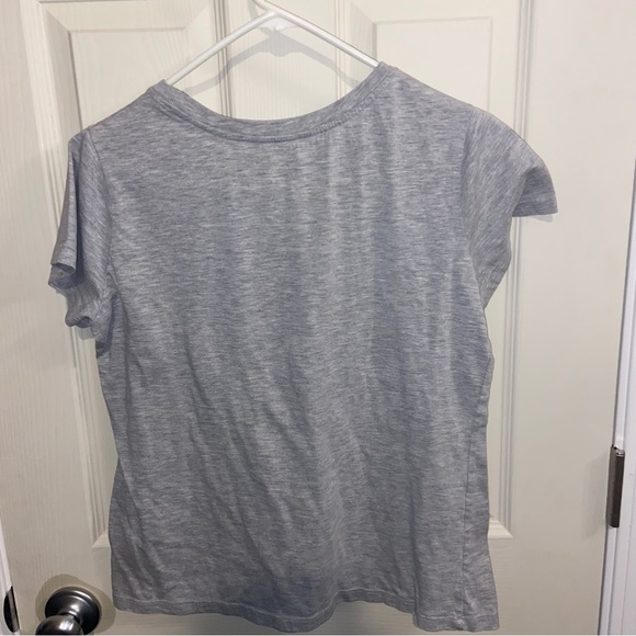 Disney girls Mickey Mouse Joy to the World t shirt Christmas Large 11/13 gray. - Picture 3 of 4